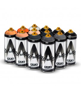 PACK WRITER x12 'Dark Grey – Sunny Orange'